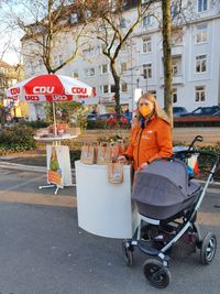 Corona-Wahlkampf auf dem Gallusmarkt